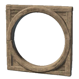 Round Wooden Window Frame