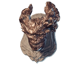 Bronzene Brut-Donnerwüstling-Trophäe