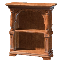 Большой шлифованный деревянный шкаф