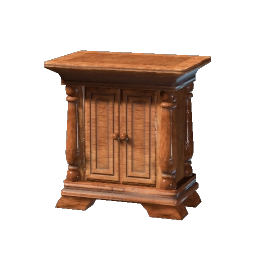 Small Polished Wooden Cupboard