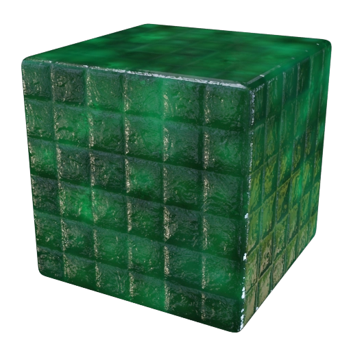 Зелений сяючий блок