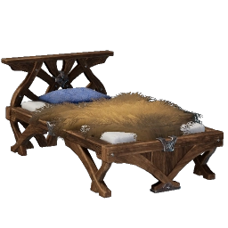 Letto di legno boreale