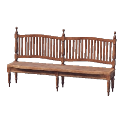 Polished Wooden Bench