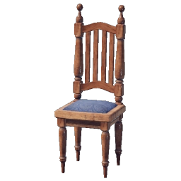 세련된 나무 의자