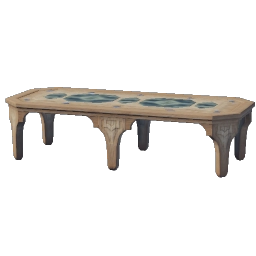 Tavolo da banchetto di legno di palma