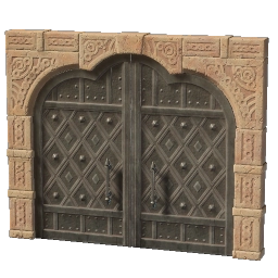 Podwójne żelazne drzwi