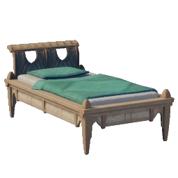 Łóżko z drewna palmowego