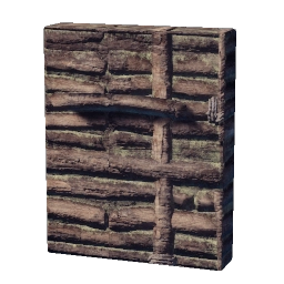 Puerta de madera secreta