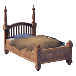 華やかな木製のベッド