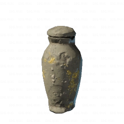 Vase en calcaire sculpté