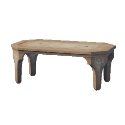 Tavolo di legno di palma