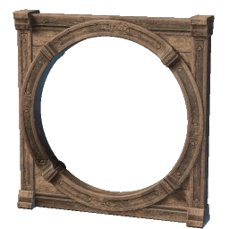Round Wooden Window Frame