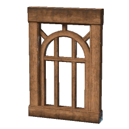 Ornamented Wooden Window Frame