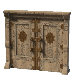 Кам'яні подвійні двері