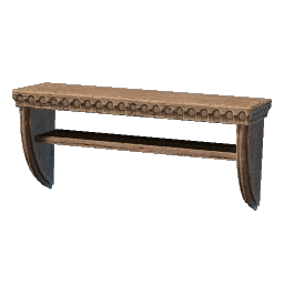 Carved Wooden Shelf