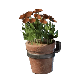 Red Wall Flower Pot