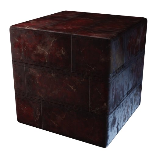 Red Marble Block