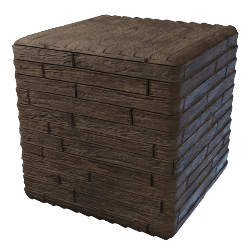 Przetworzony drewniany blok