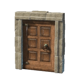 Szlifowane drewniane drzwi
