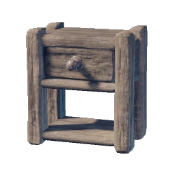 簡陋木造床頭櫃